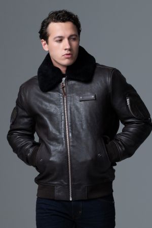 Blouson fourrure homme pas cher best sale