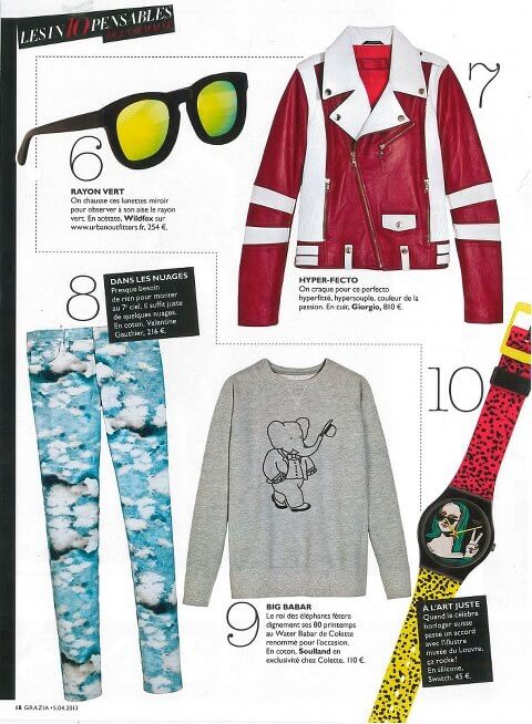 Perfecto cuir Giorgio dans Grazia